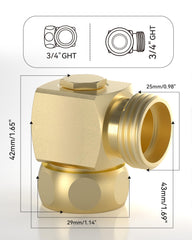 RAINPOINT primer plano de roscas 3/4" GHT para compatibilidad fiable