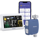RAINPOINT vista frontal del temporizador con pantalla visible y controles intuitivos