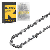 RazEdg vista frontal del empaque mostrando la cadena y compatibilidad