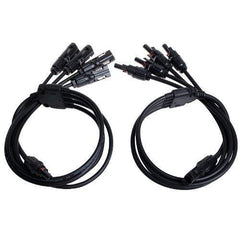 Renogy conector Y vista frontal para conexiones ordenadas