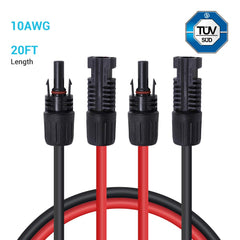 Renogy primer plano conector macho mostrando cierre seguro y durabilidad