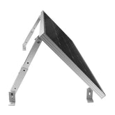 Renogy vista frontal del soporte mostrando montaje estable y segura sujeción