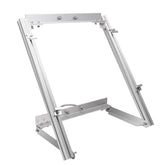 Renogy vista frontal del soporte de poste con panel para instalación segura