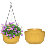 RooTrimmer vista frontal del pack de 3 macetas colgantes mostrando diseño y color