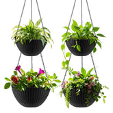 RooTrimmer maceta colgante frontal mostrando diseño y acabado elegantes