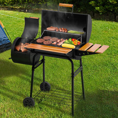 Royal Gourmet ahumador offset lateral abierto para control de humo y sabores