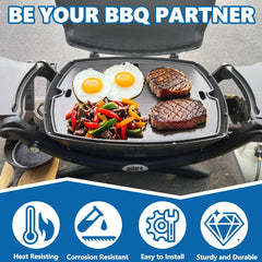 SafBbcue lado liso de la plancha ideal para cocinar desayunos