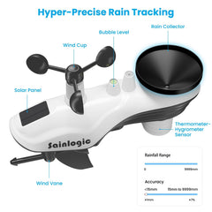 sainlogic sensor exterior montado en poste, transmisión inalámbrica estable