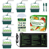 Seedfactor frontal del kit con luz de cultivo y 12 celdas, solución completa para germinar