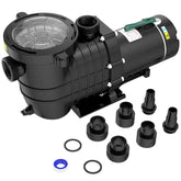 Seeutek vista frontal de la bomba 1.5HP, potencia y montaje fácil