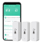 SENCKIT vista frontal del pack de tres sensores para monitoreo múltiple