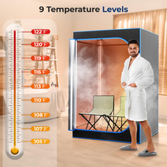 SereneLife primer plano del generador de vapor con control para calentamiento rápido
