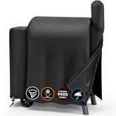 SHINESTAR vista frontal de la funda cubriendo una Traeger Pro 575, protección completa