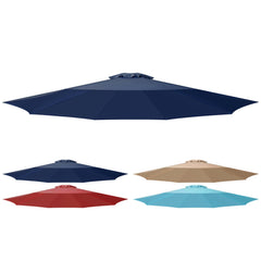Simple Deluxe toldo frontal azul oscuro mostrando cubierta completa y beneficio de sombra