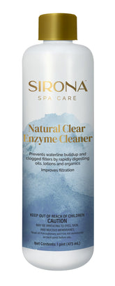 Sirona frente del envase mostrando botella y capacidad 16 oz, claridad rápida