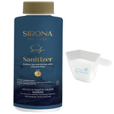Sirona Step 3 vista frontal botella y etiqueta, claridad del agua