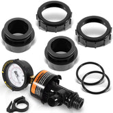 sixcow kit completo frontal mostrando válvula y adaptador mejora mantenimiento