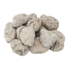 Skyflame paquete frontal mostrando piedras de lava naturales y beneficio estético