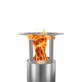 Solo Stove vista frontal del Heat Deflector mostrando diseño robusto y beneficio de mayor calor
