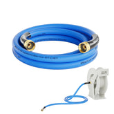 SPECILITE manguera frontal en azul mostrando longitud y acabados duraderos