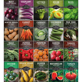 SURVIVAL GARDEN SEEDS paquete frontal mostrando variedad y conveniencia