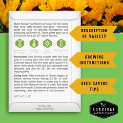 SURVIVAL GARDEN SEEDS semillero con plántulas, muestra facilidad de inicio