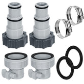 Svepndic adaptadores frontal mostrando piezas y beneficios de adaptación