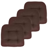 Sweet Home Collection cojín frontal pack de 4 mostrando color chocolate y confort