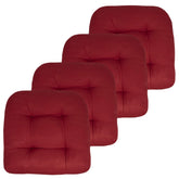 Sweet Home Collection cojín frontal rojo mostrando acolchado y diseño elegante