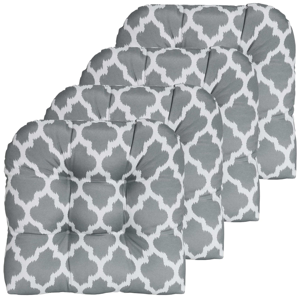 Sweet Home Collection vista frontal del cojín Tessa Gray, comodidad visual