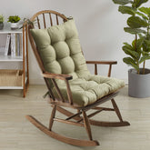 Sweet Home Collection vista frontal del juego de cojines mostrando el acabado tufted y colores