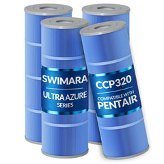 Swimara pack frontal de 4 cartuchos mostrando compatibilidad y volumen