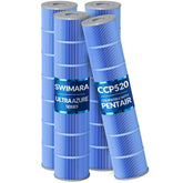 Swimara vista frontal del pack de cuatro cartuchos, compatible CCP520 y fácil instalación