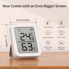 SwitchBot sobre mesa en invernadero para seguimiento ambiental constante
