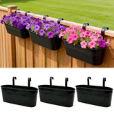 SYITCUN vista frontal del pack de 3 jardineras, añade vegetación inmediata
