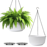 T4U maceta colgante frontal blanca elegante y minimalista, mejora la decoración
