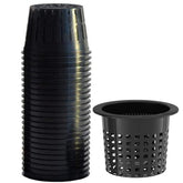 Tectsia net pot frontal mostrando forma y tamaño, ideal para hidroponía