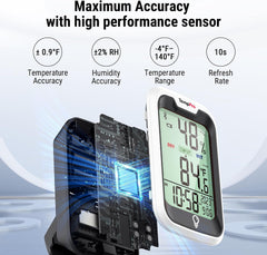 TempPro TempAir detalle del sensor que ofrece alta precisión de temperatura y humedad