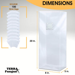 Terra Fungus parche filtro 0,2 micras garantizando intercambio seguro