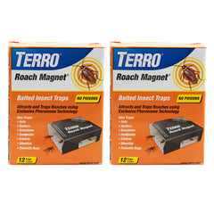 TERRO embalaje frontal mostrando 24 trampas y descripción del producto