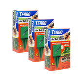 Terro T1812-2 frente del empaque mostrando pack de tres bastones para control de hormigas