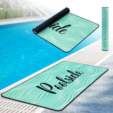 Tinideya alfombra frontal teal mostrando diseño veraniego y comodidad