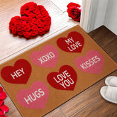 Tinideya felpudo frontal con diseño San Valentín aporta bienvenida romántica