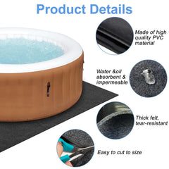 TIXANF esterilla bajo spa hinchable para evitar rozaduras