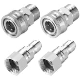 Tool Daily adaptador frontal M22 a 3/8" con giro, conecta rápido y evita fugas