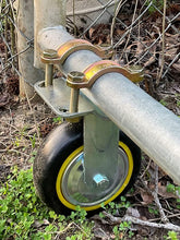 TOOPTATE rueda frontal del paquete mostrando montaje rápido y robustez