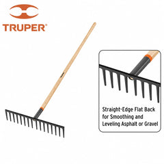 Truper mango de fresno de 66 pulgadas comparado con herramienta para mejor alcance y control