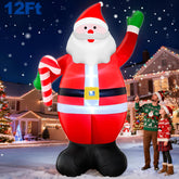 TURNMEON Santa inflable frontal mostrando figura y presencia festiva