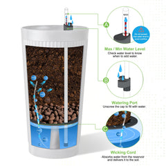 TUYOHW visor de nivel de agua visible que facilita el riego correcto