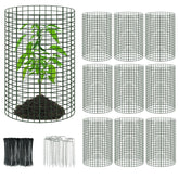 UJG panel frontal empaquetado mostrando cantidad y tamaño, protege plantas fácilmente